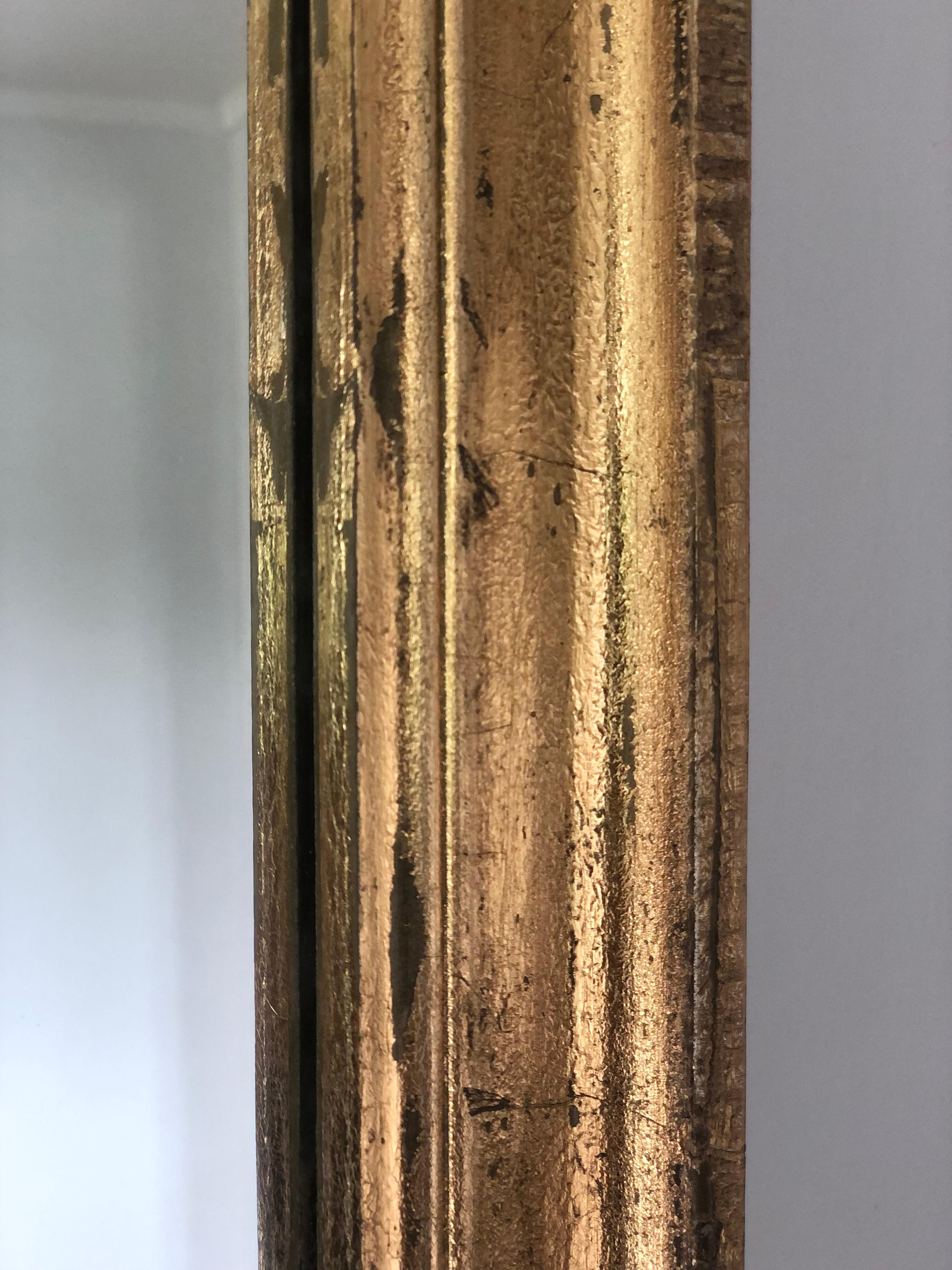 Very Long Full Length Gilded Mirror 1980s 1