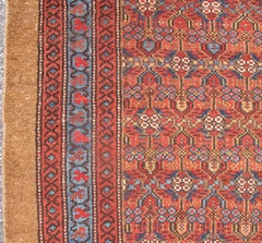 Very Long Runner Antique Persian Camel Hair Serab or Hamadan Runner