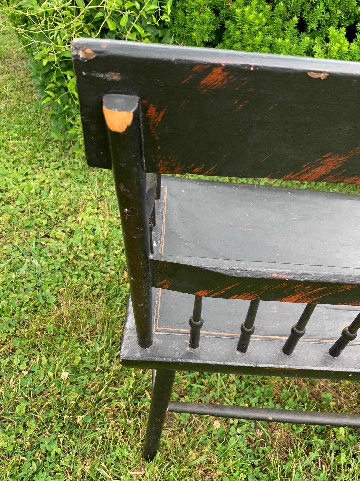 Very Long Stately Antique Hitchcock Bench at 1stDibs hitchcock bench