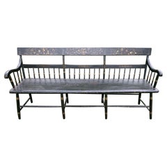 Very Long Stately Vintage Hitchcock Bench