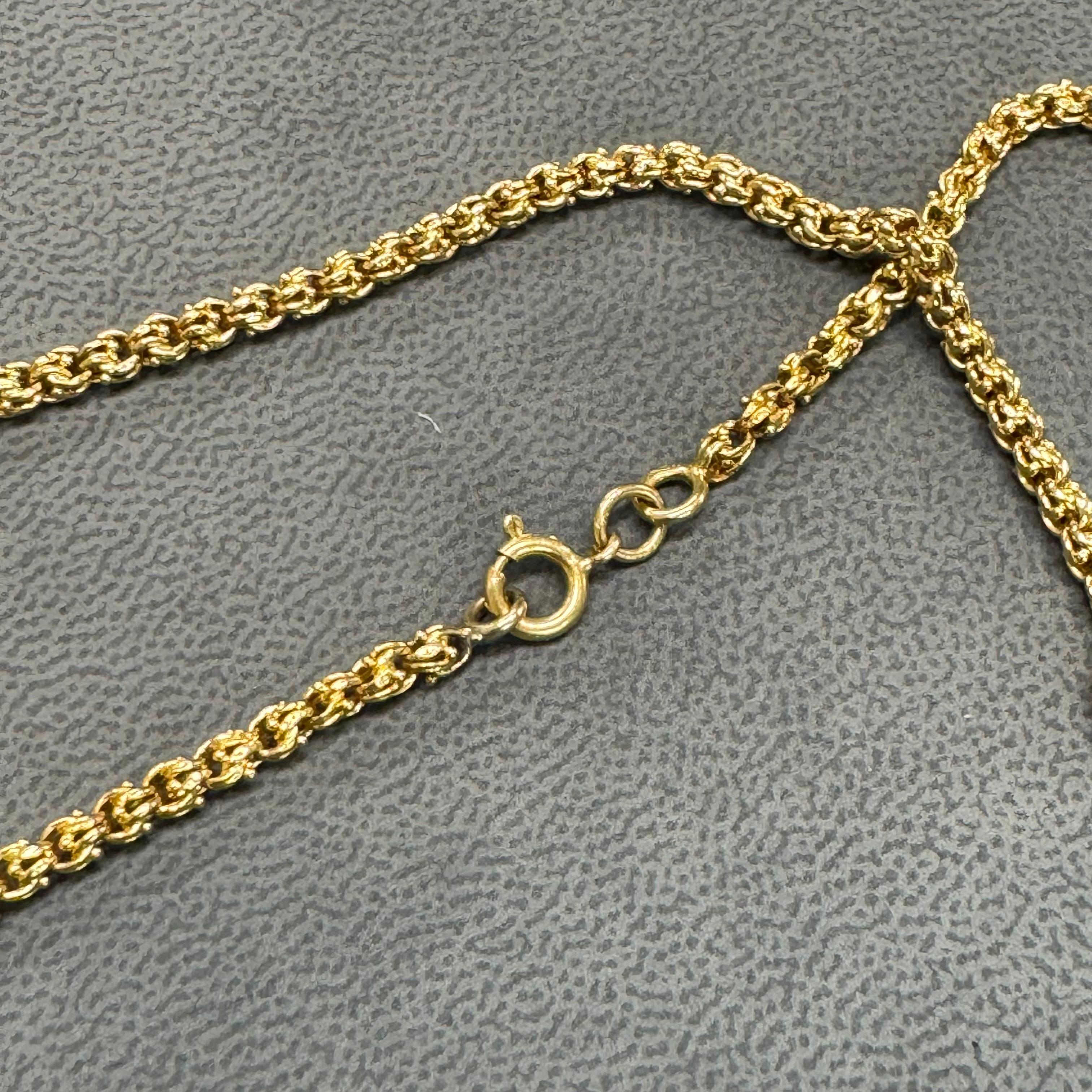 Très longue chaîne Bismark en or jaune 18 carats Bon état - En vente à MELBOURNE, VIC