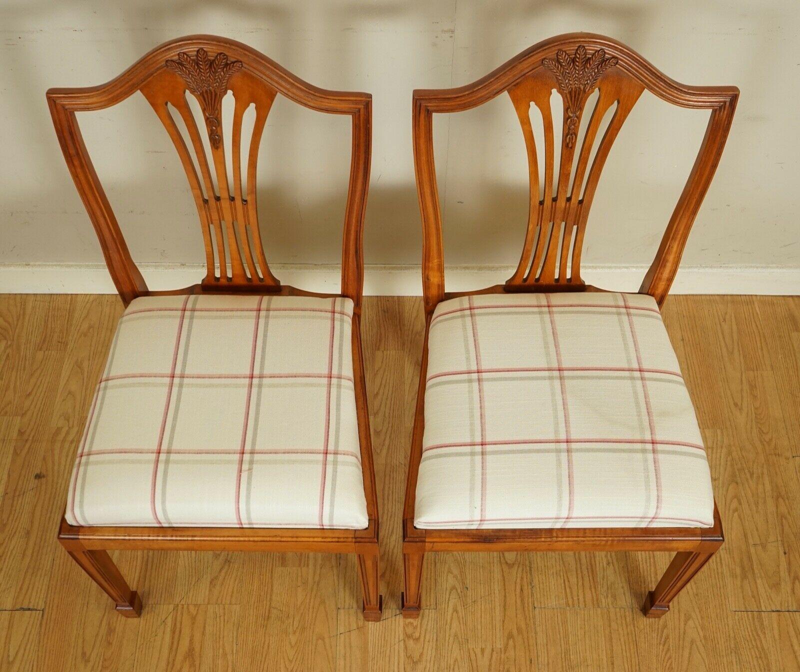 20th Century Very Lovely Brights of Nettlebed Wheatear Yew Wood Dinning Chairs