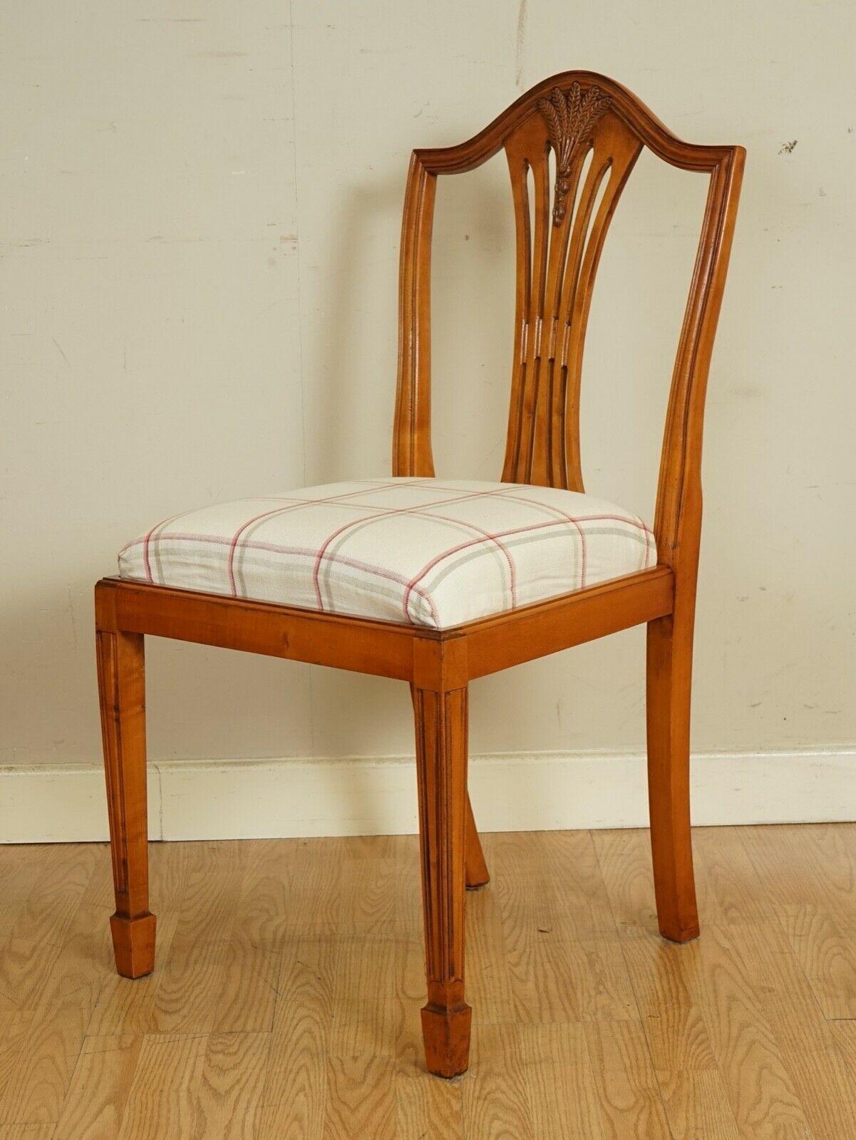 Very Lovely Brights of Nettlebed Wheatear Yew Wood Dinning Chairs 4