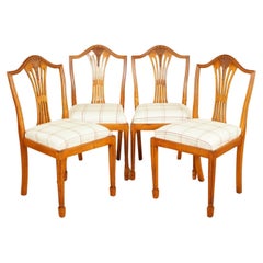 Vintage Very Lovely Brights of Nettlebed Wheatear Yew Wood Dinning Chairs