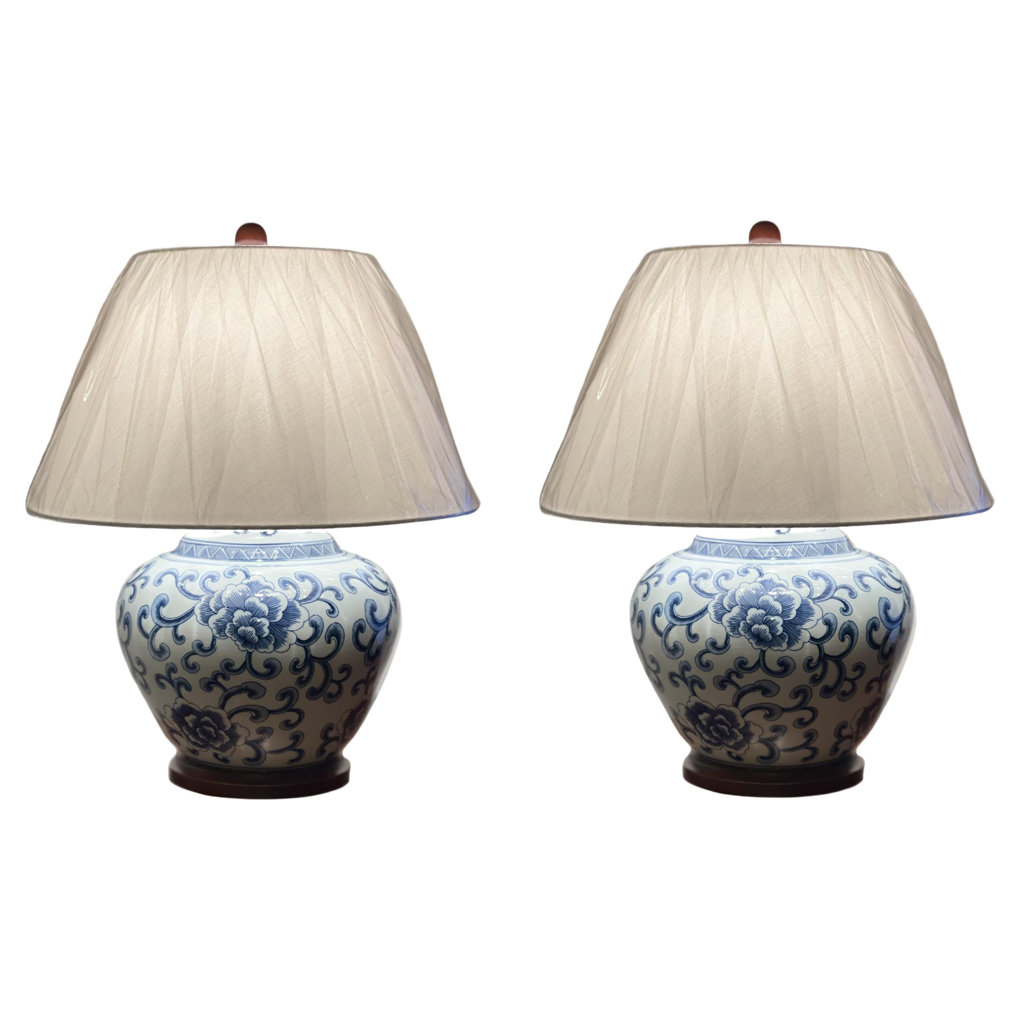 Very Lovely Pair Of Ralph Lauren Blue Chinese Roses Porcelain Table Lamps  at 1stDibs | ralph lauren lamps, ralph lauren blue and white lamps, ralph  lauren blue white lamp