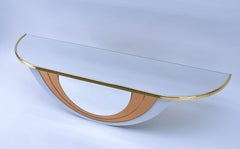 Sehr luxuriöse verspiegelte Wandkonsole von Schöninger, Deutschland, 1960er Jahre