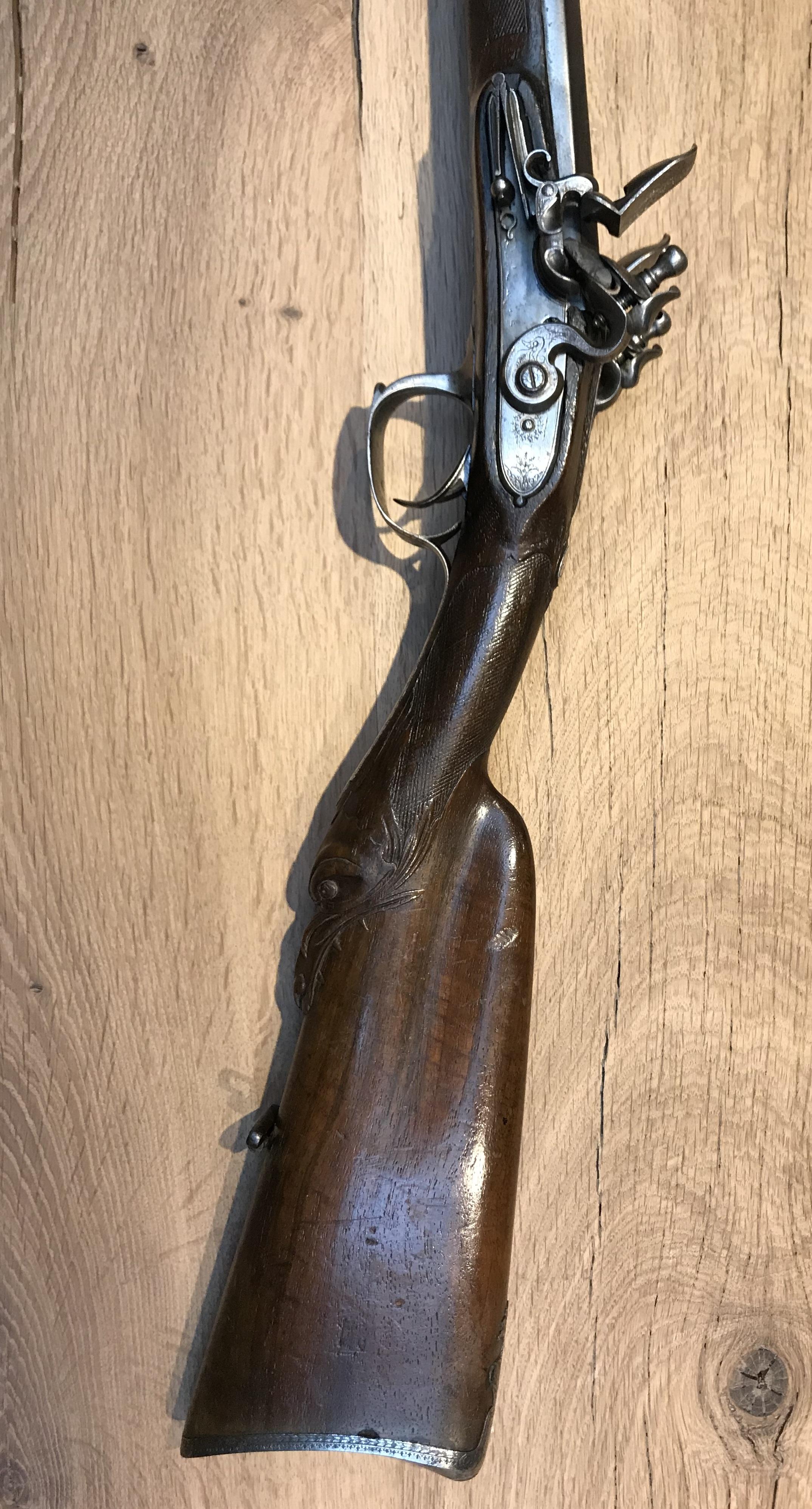 Very Nice 18th Century French Double Barreled Flintlock Sporting Gun 11