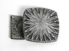 Very Nice 1960s Pop Art Sunburst Design Cast Aluminum Door Handle