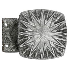 Very Nice 1960s Pop Art Sunburst Design Cast Aluminum Door Handle