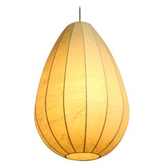 Very Nice 1960s Vintage Cocoon Pendant Lamp in Rare Design