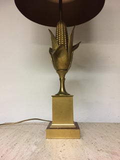 Very Nice and Signed Maison Charles Corn Lamp