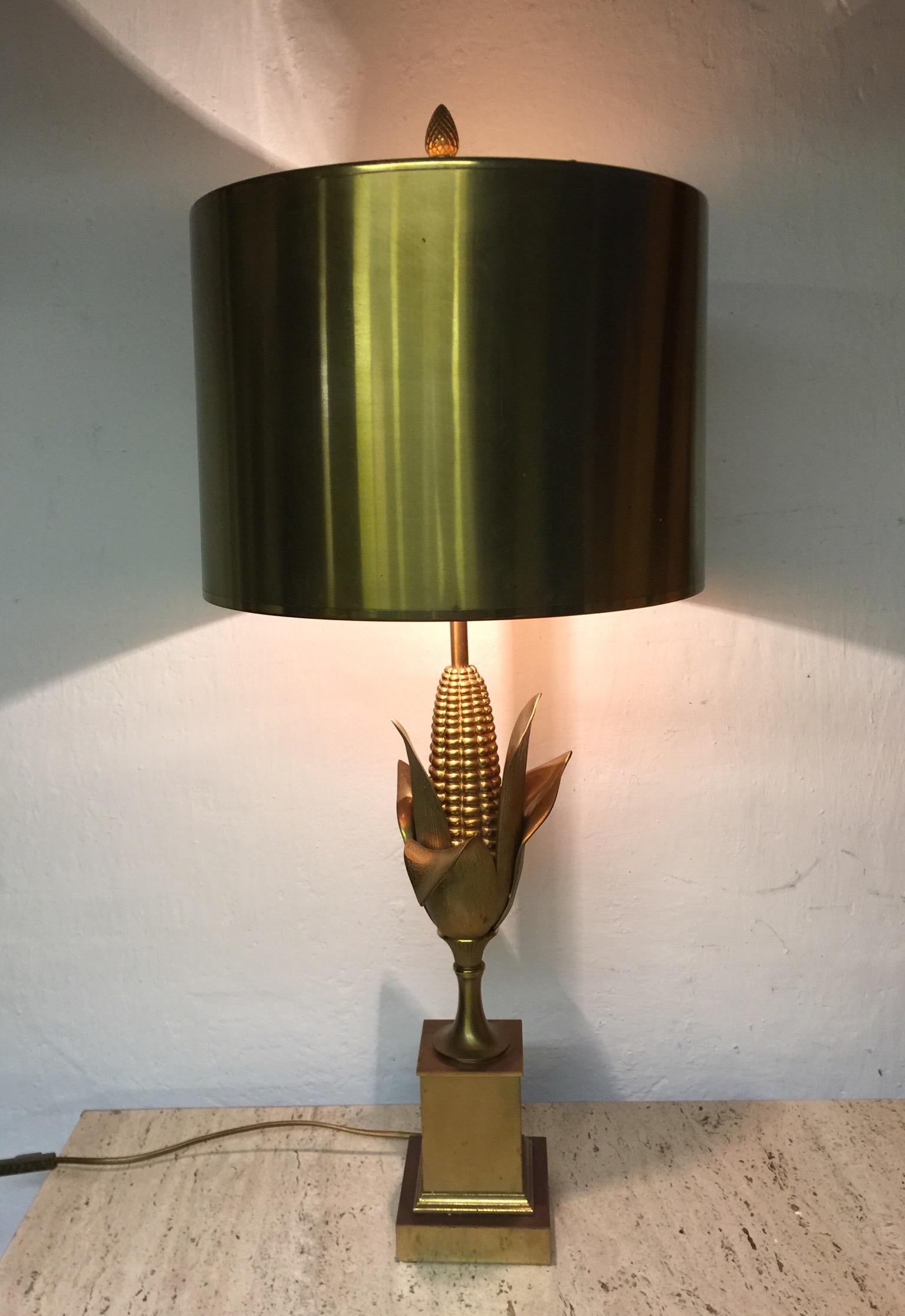 Very Nice and Signed Maison Charles Corn Lamp For Sale 3