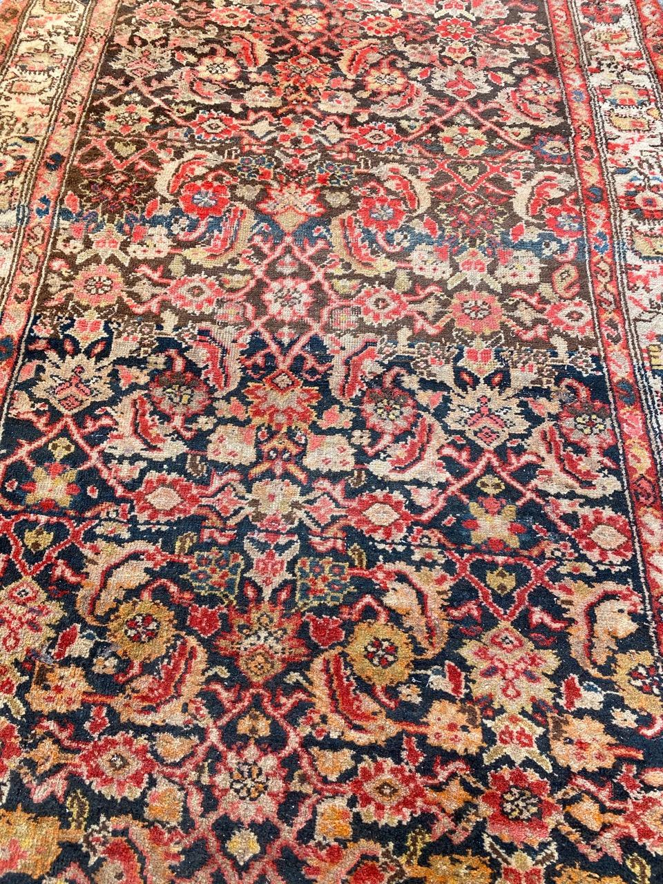 Très beau tapis de couloir Bijar ancien en vente 3