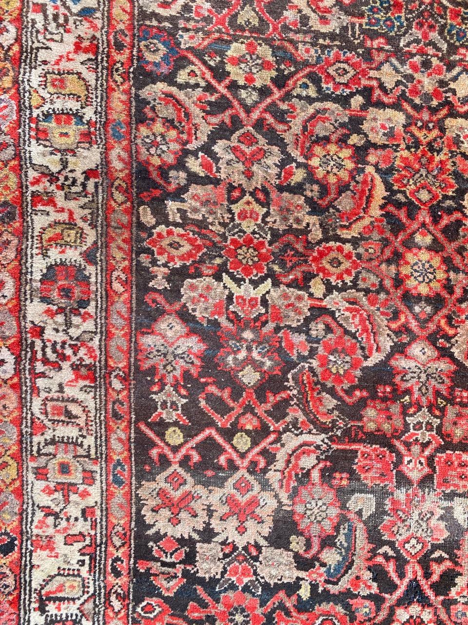Très beau tapis de couloir Bijar ancien en vente 6