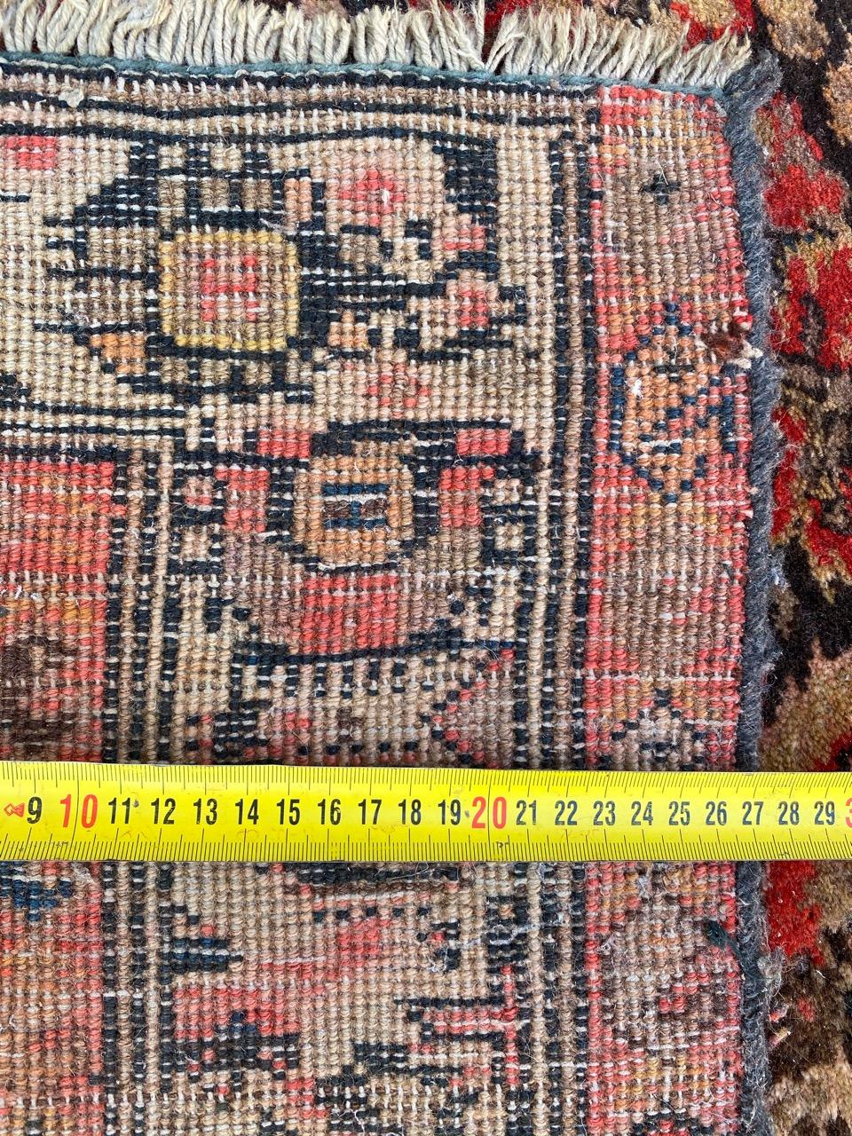 Très beau tapis de couloir Bijar ancien en vente 11