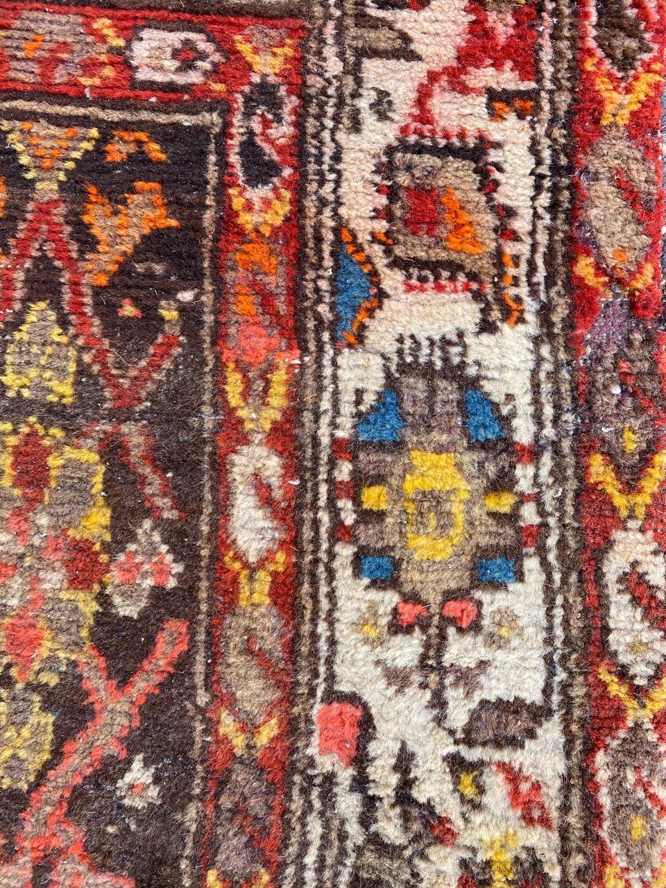 Très beau tapis de couloir Bijar ancien en vente 12