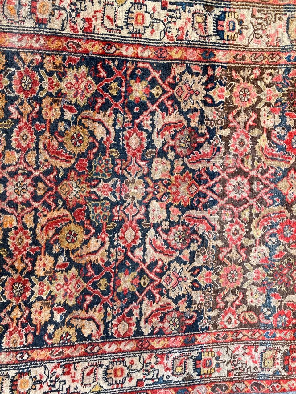 Très beau tapis de couloir Bijar ancien en vente 1