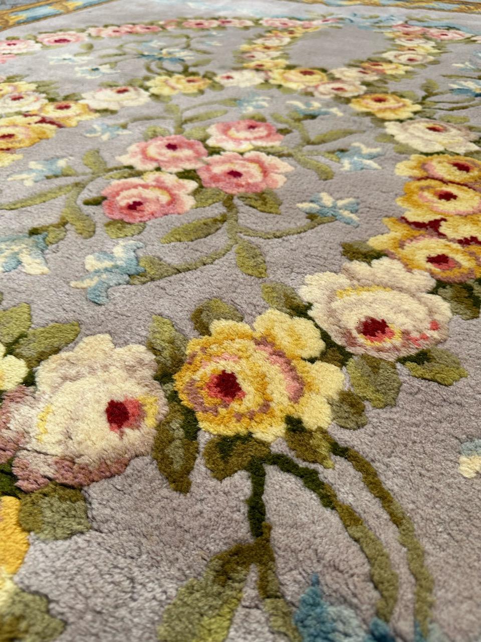 Bobyrug’s Very nice antique french savonnerie rug  For Sale 7