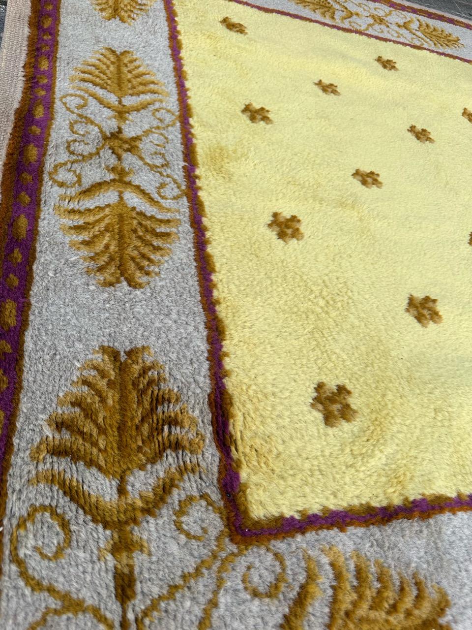 Very nice antique french savonnerie rug For Sale 7
