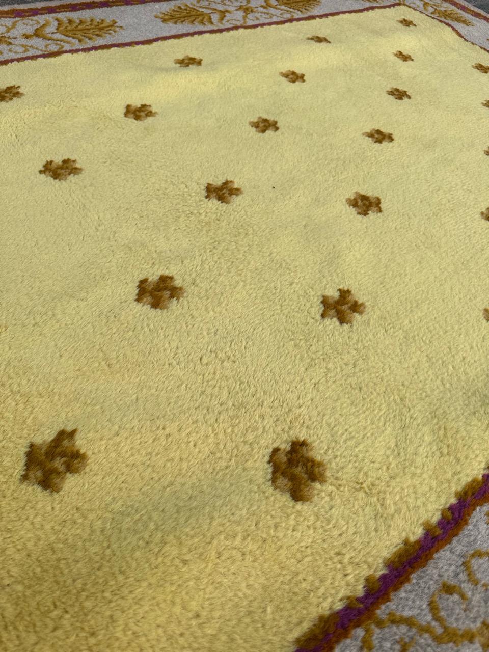 Very nice antique french savonnerie rug For Sale 9