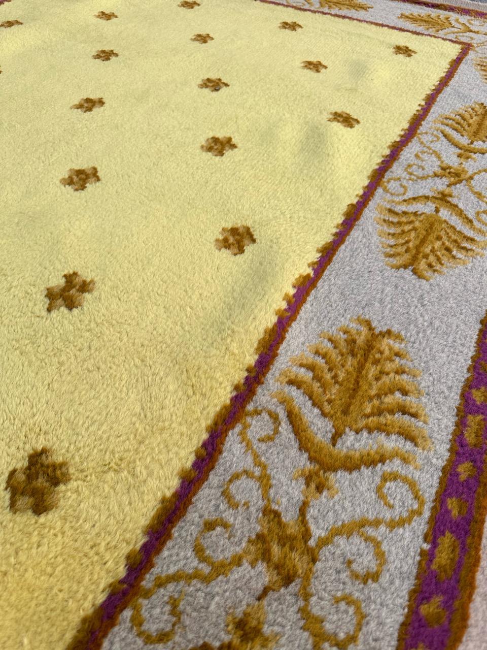 Very nice antique french savonnerie rug For Sale 10