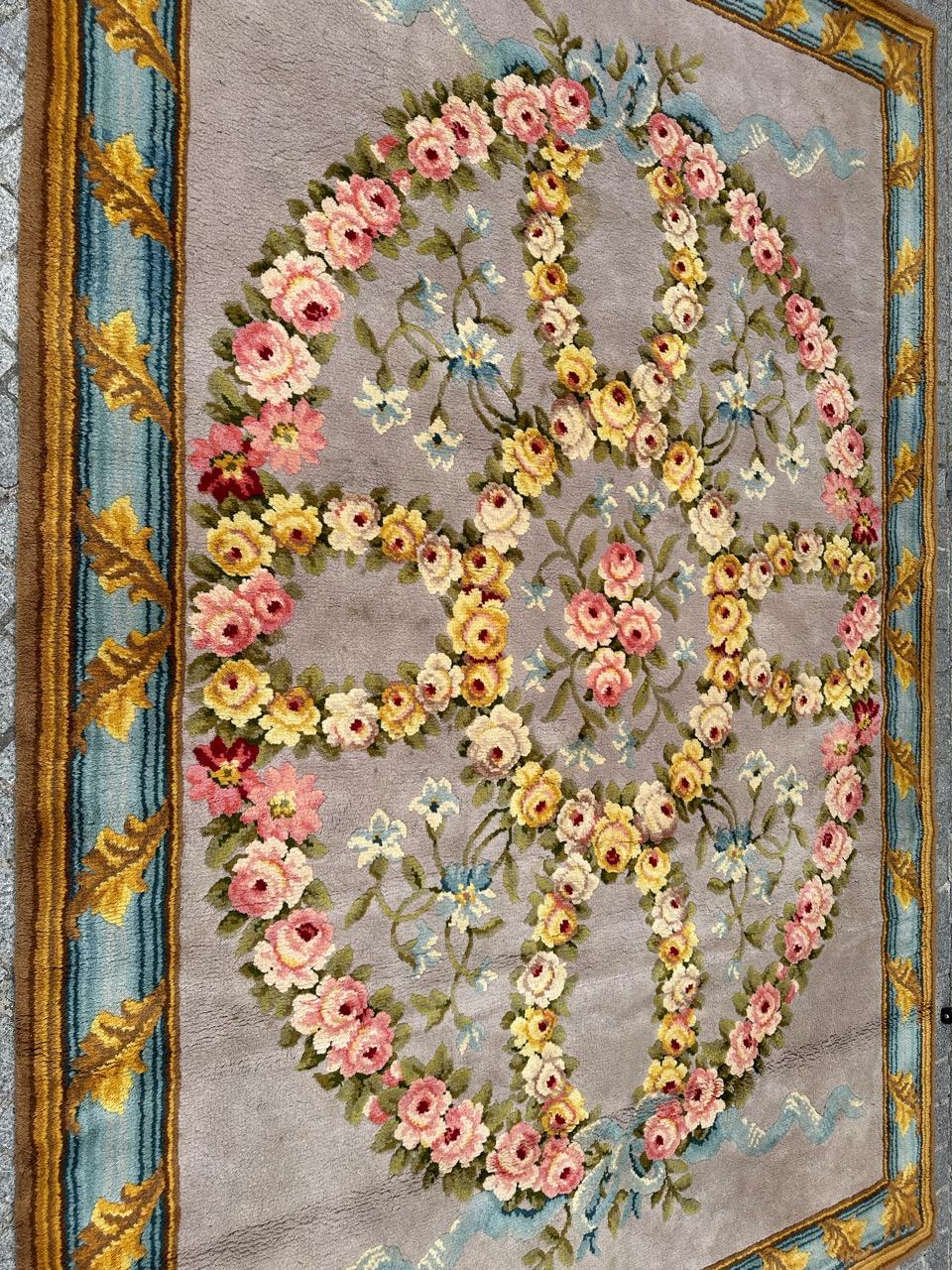French Bobyrug’s Very nice antique french savonnerie rug  For Sale
