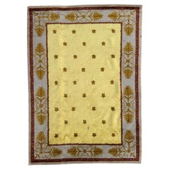 Muy bonita alfombra antigua french savonnerie