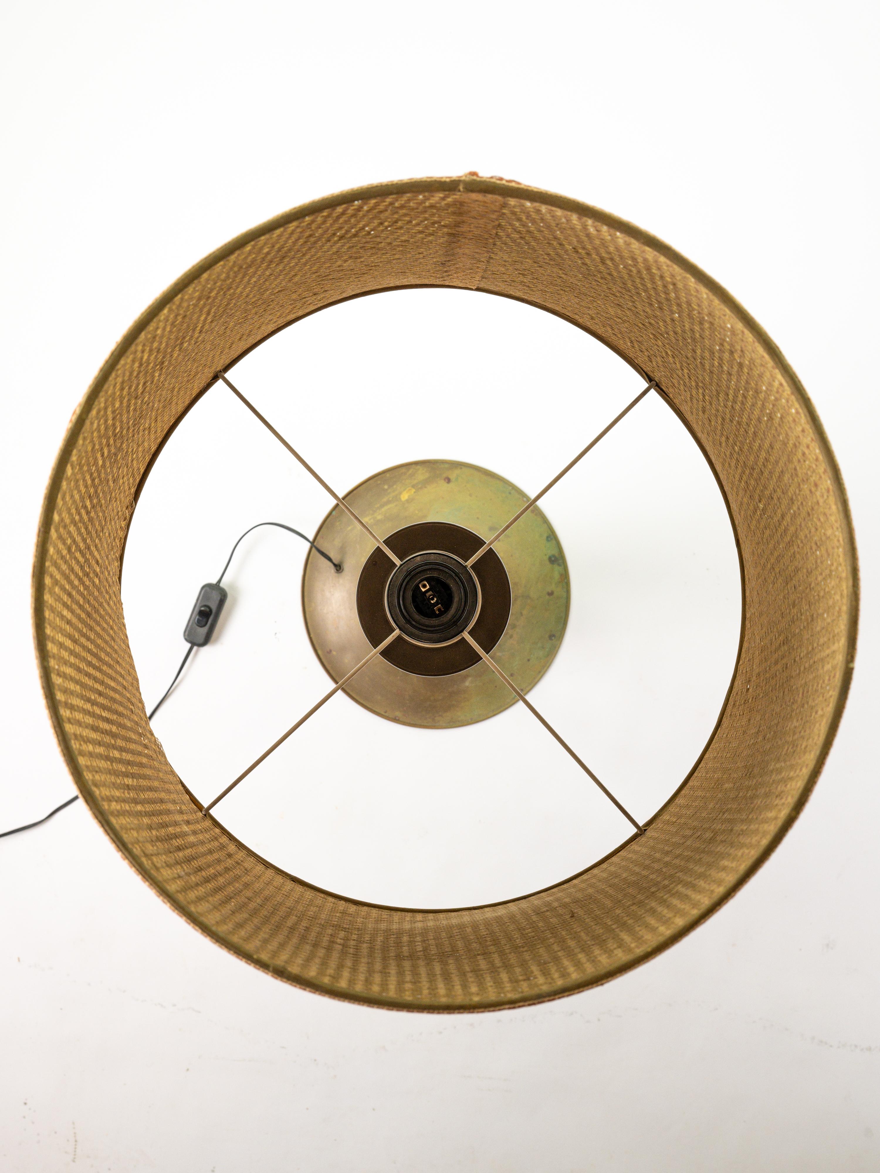 Très belle lampe de table en bambou, circa 1970 en vente 3