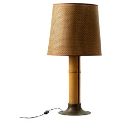Very Nice bamboo table lamp circa 1970