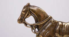 Very nice Brass Letter holder .Horse for a fence  . 1950s