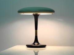 Very Nice Large 1960s Space Age Pop Art Mushroom Table Lamp by Hillebrand