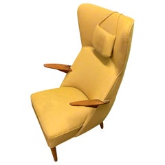 hans manner Danish lounge chair in the manner of Hans Wegner