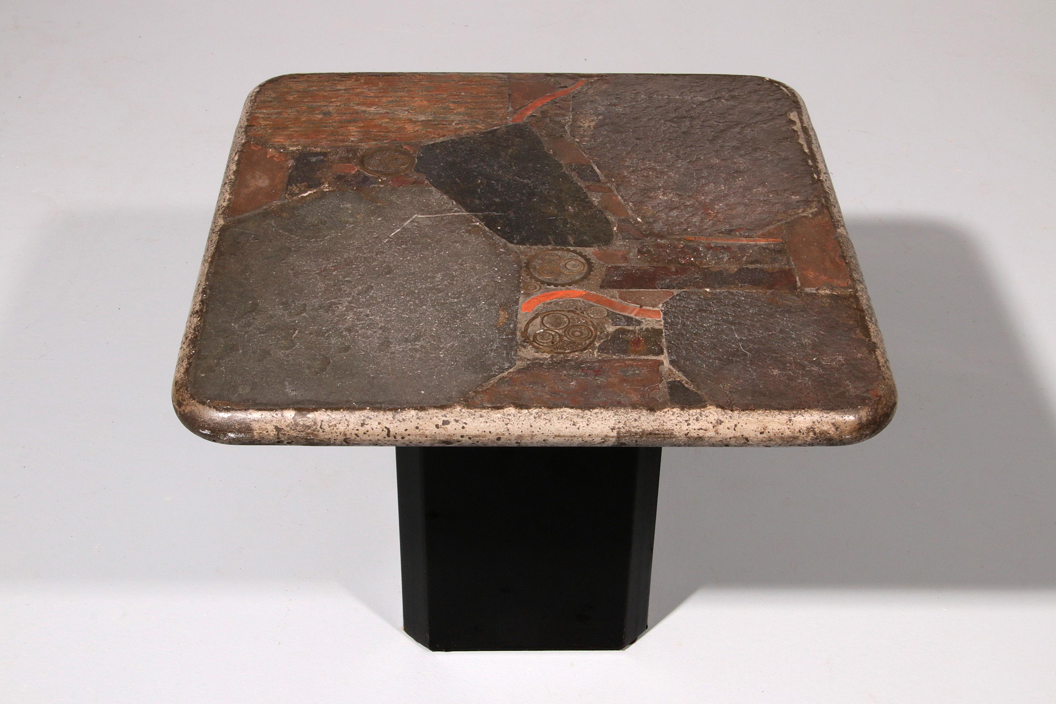 Brutalisme Très belle table Marcus Kingma Hollande 1986 en vente