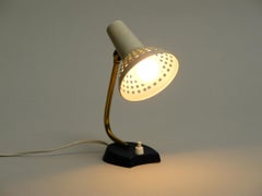Very Nice Mid-Century Modern Metal Bedside Lamp with Adjustable Shade