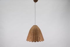 Mid-Century-Modern-Hängelampe aus Korbweide, Italien, 1960er Jahre