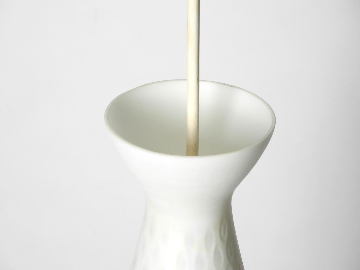 Mid-Century-Diabolo-Hängelampe aus Glas von Aloys Gangkofner, sehr schön im Angebot 3