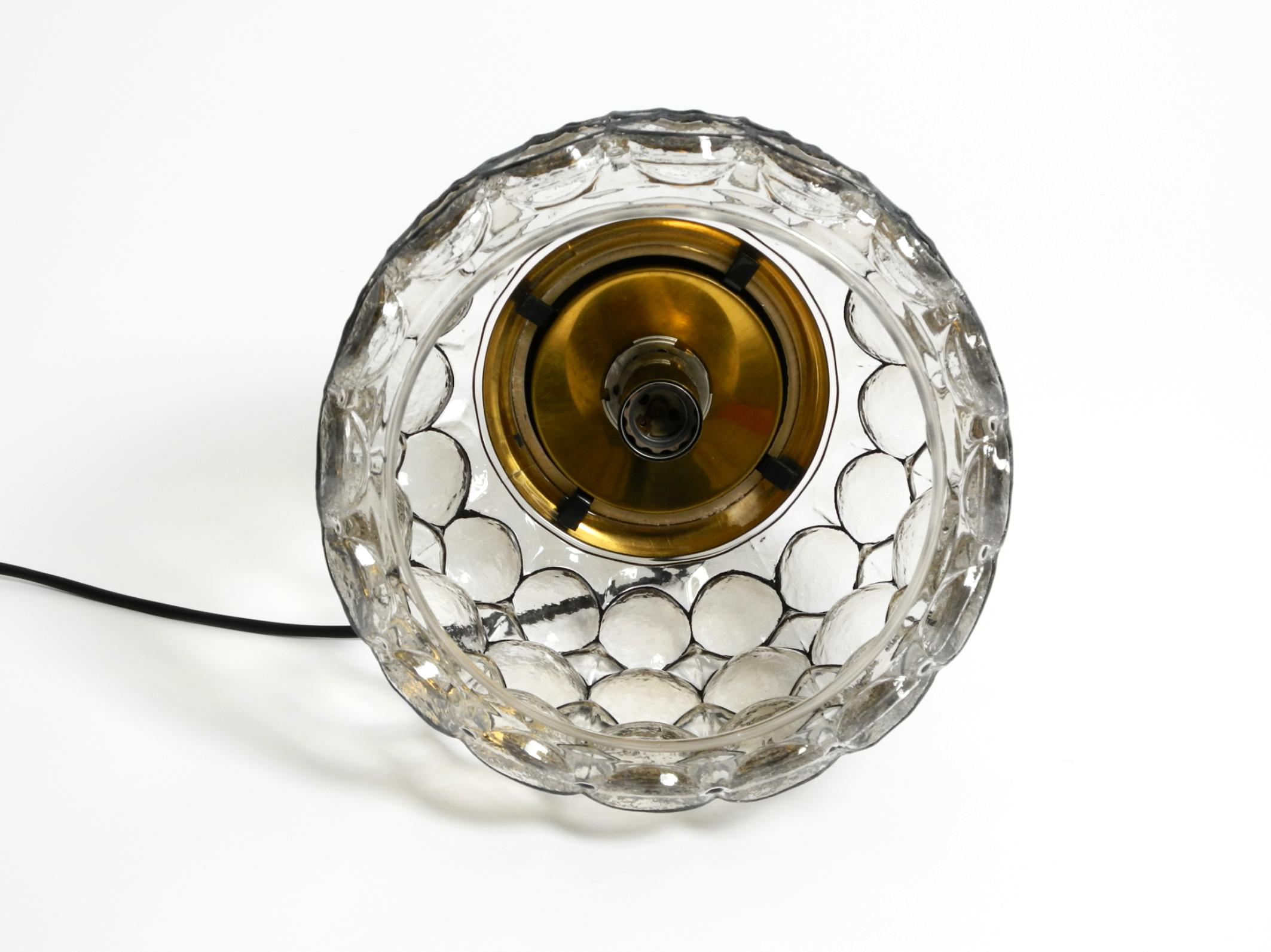 Very nice original 1960s Limburg glass pendant lamp in vendita 8