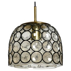 Very Nice Original 1960s Limburg Glass Pendant Lamp
