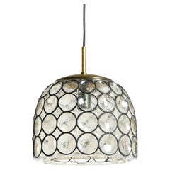 Very nice original 1960s Limburg glass pendant lamp