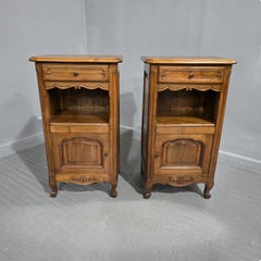 Very Nice Pair French Cherry Bedside Cabinets