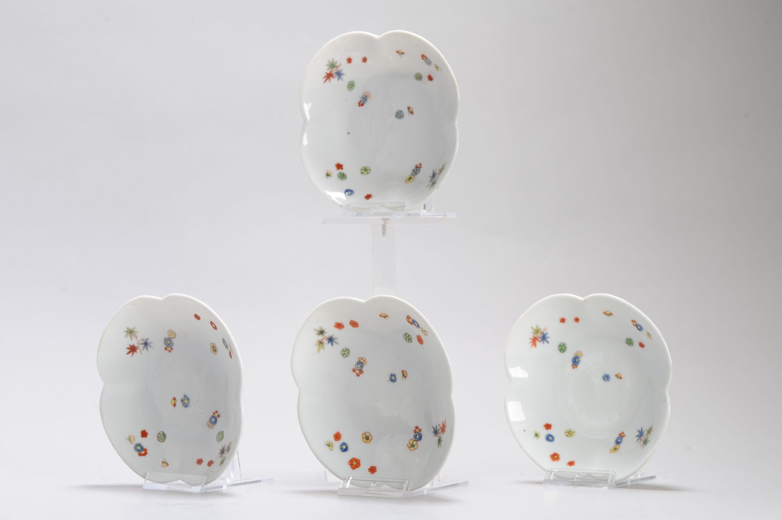 Très bel ensemble de 4 petits plats de service dans le style Kakiemon. D'après le modèle Japa en vente 7