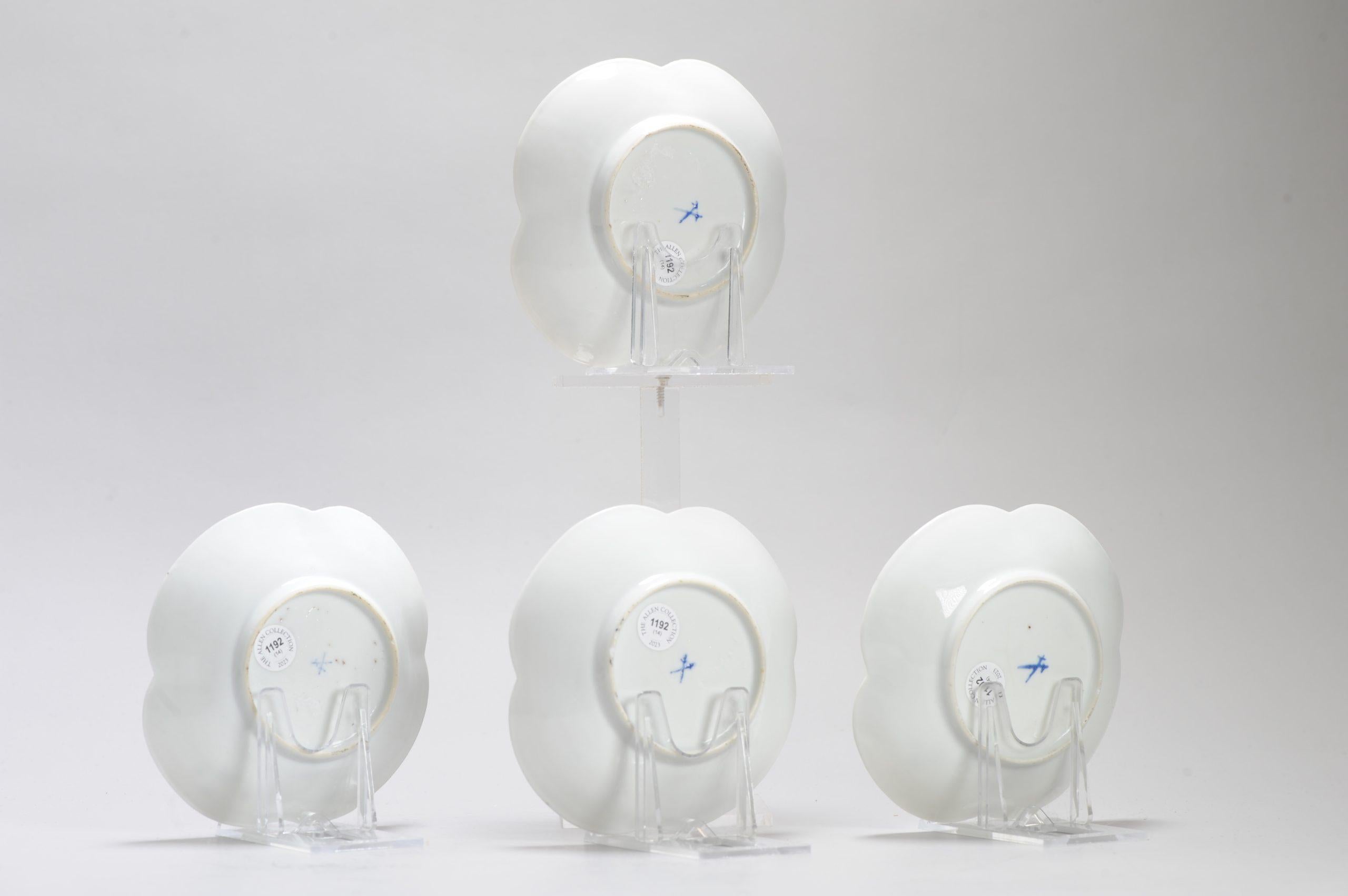 Allemand Très bel ensemble de 4 petits plats de service dans le style Kakiemon. D'après le modèle Japa en vente