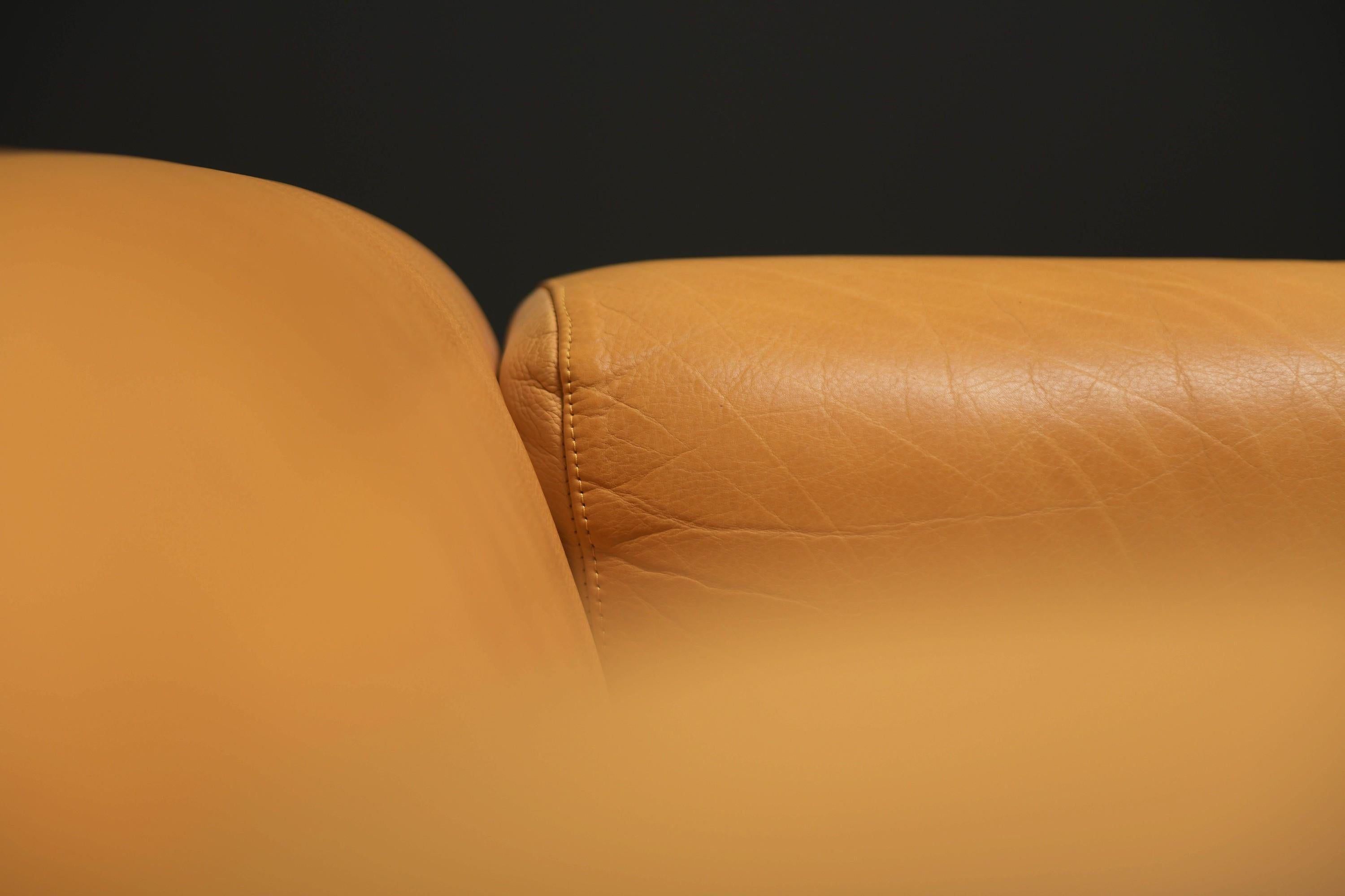 italien Très bel ensemble de fauteuils en cuir 'MET 250' par Piero Lissoni pour Cassina Italie en vente
