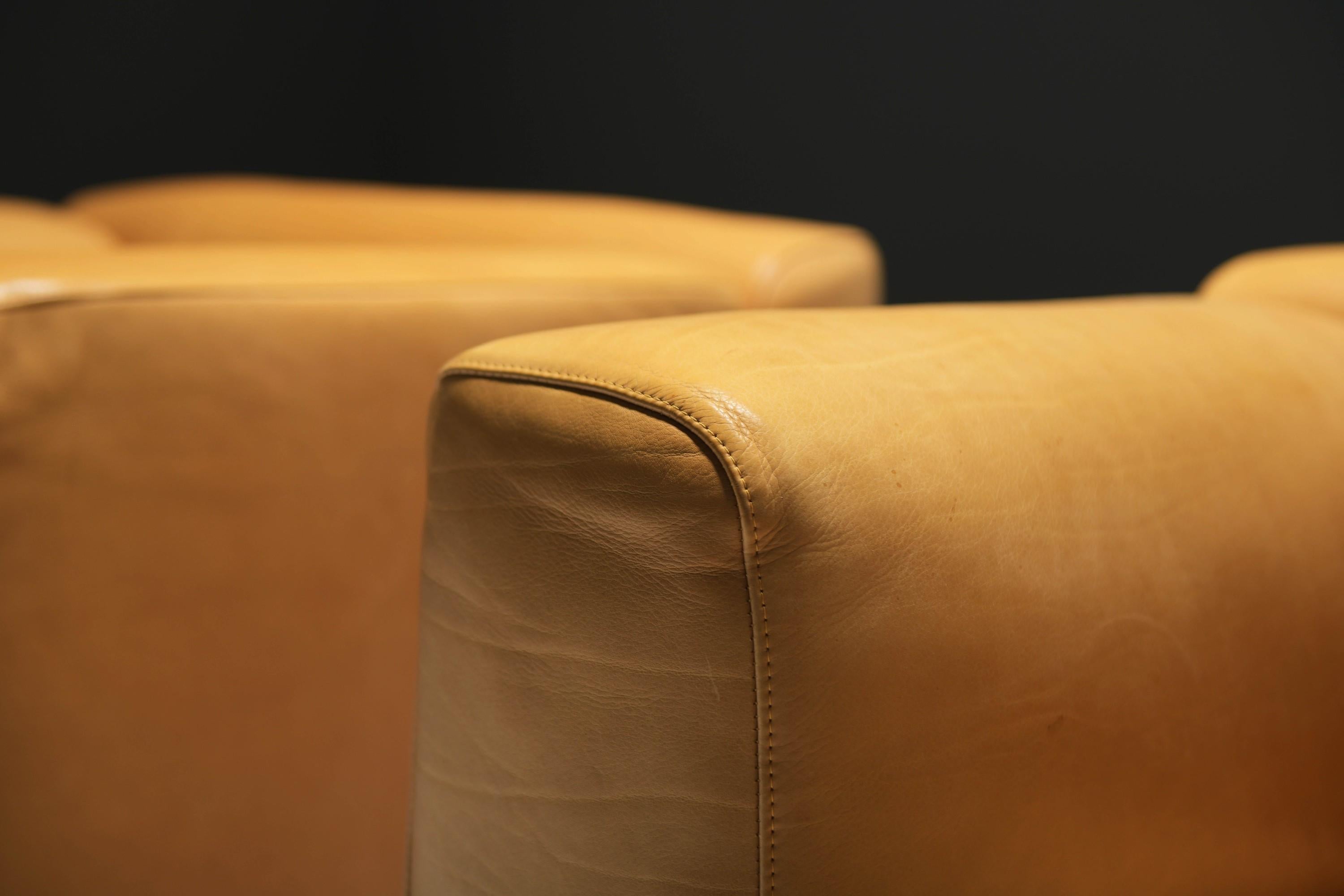 20ième siècle Très bel ensemble de fauteuils en cuir 'MET 250' par Piero Lissoni pour Cassina Italie en vente