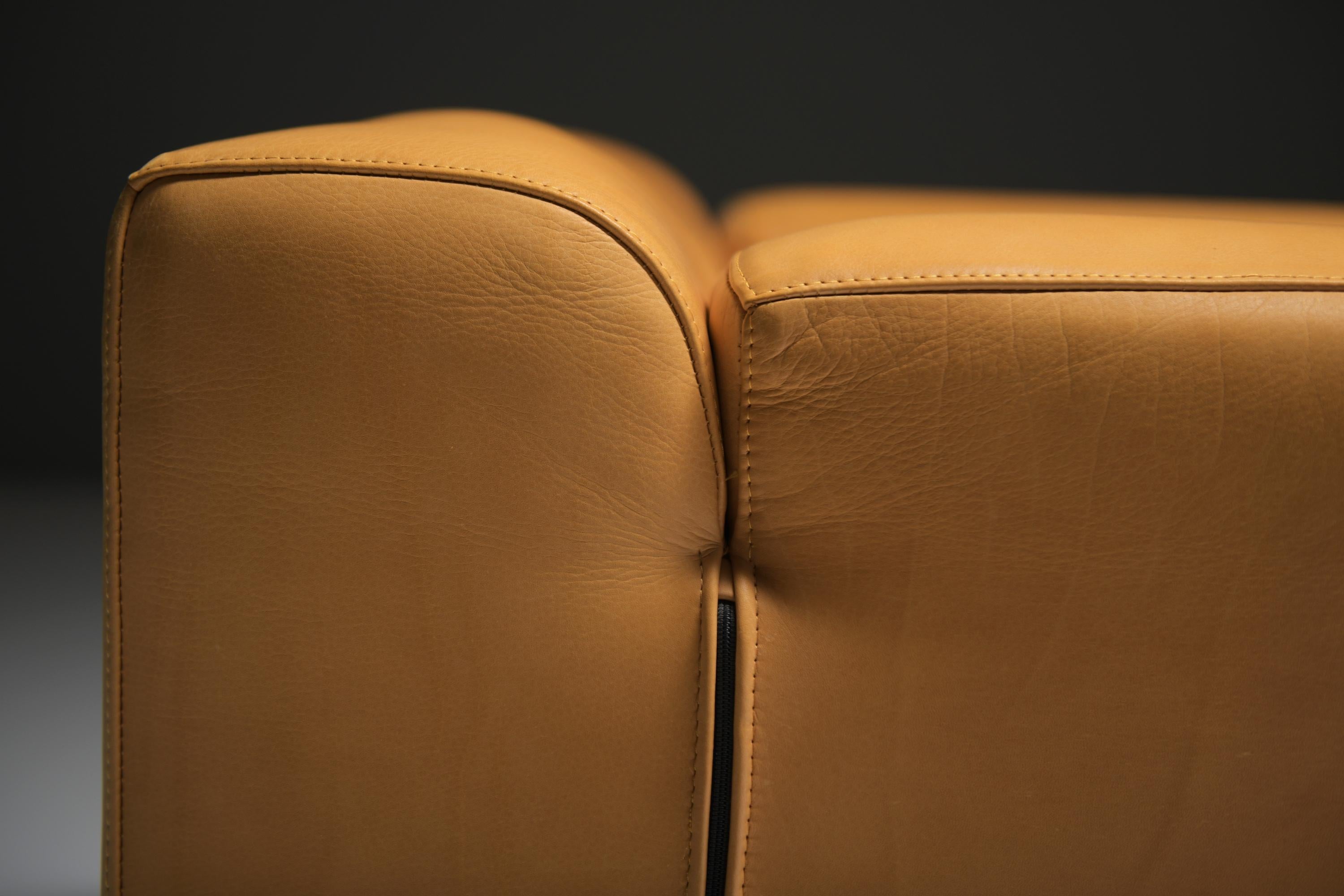 Cuir Très bel ensemble de fauteuils en cuir 'MET 250' par Piero Lissoni pour Cassina Italie en vente
