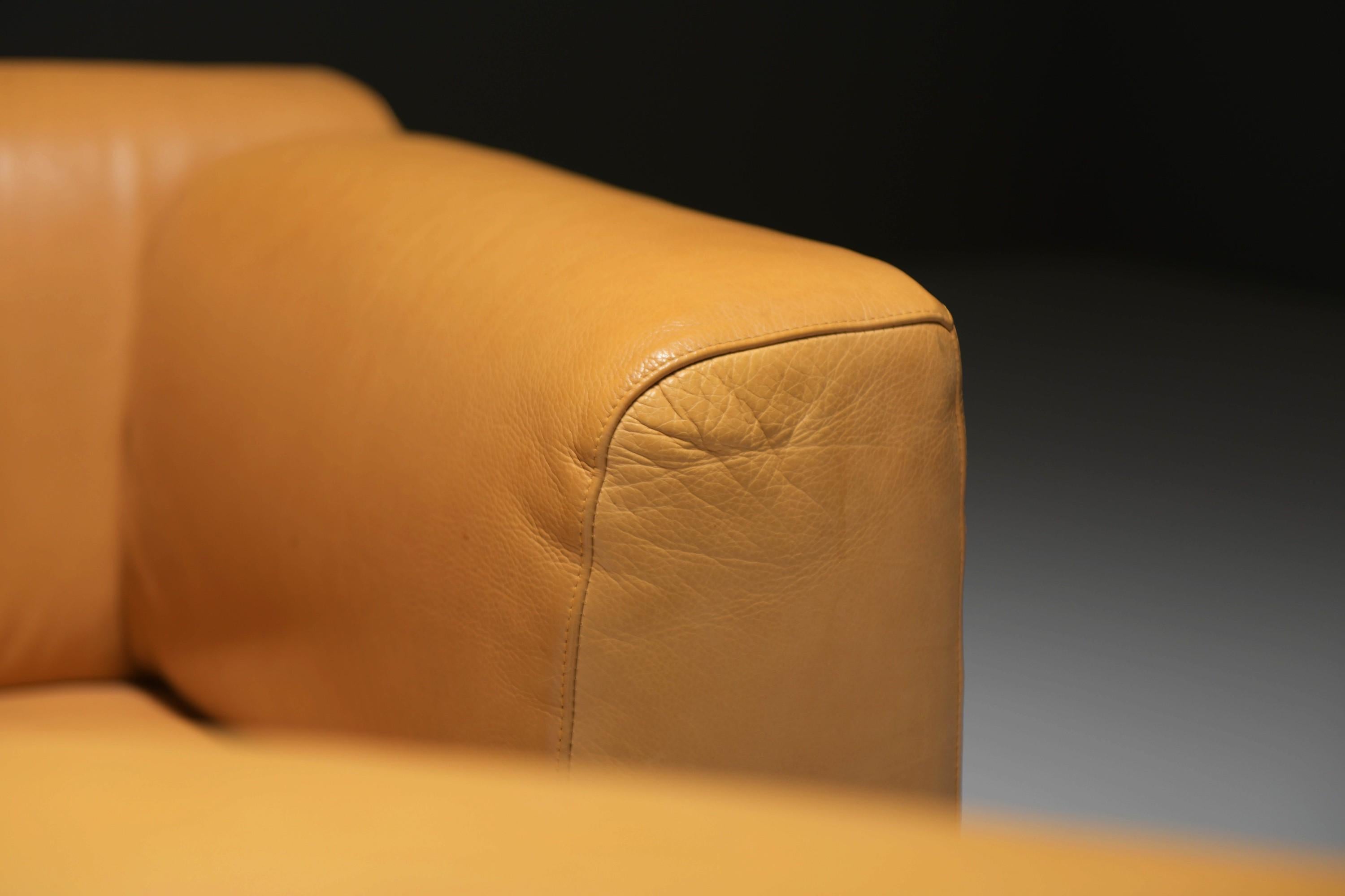 Très bel ensemble de fauteuils en cuir 'MET 250' par Piero Lissoni pour Cassina Italie en vente 2