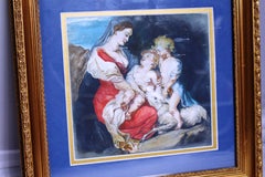 Early 20th c. Italian School Watercolour Set in Gilt Frame