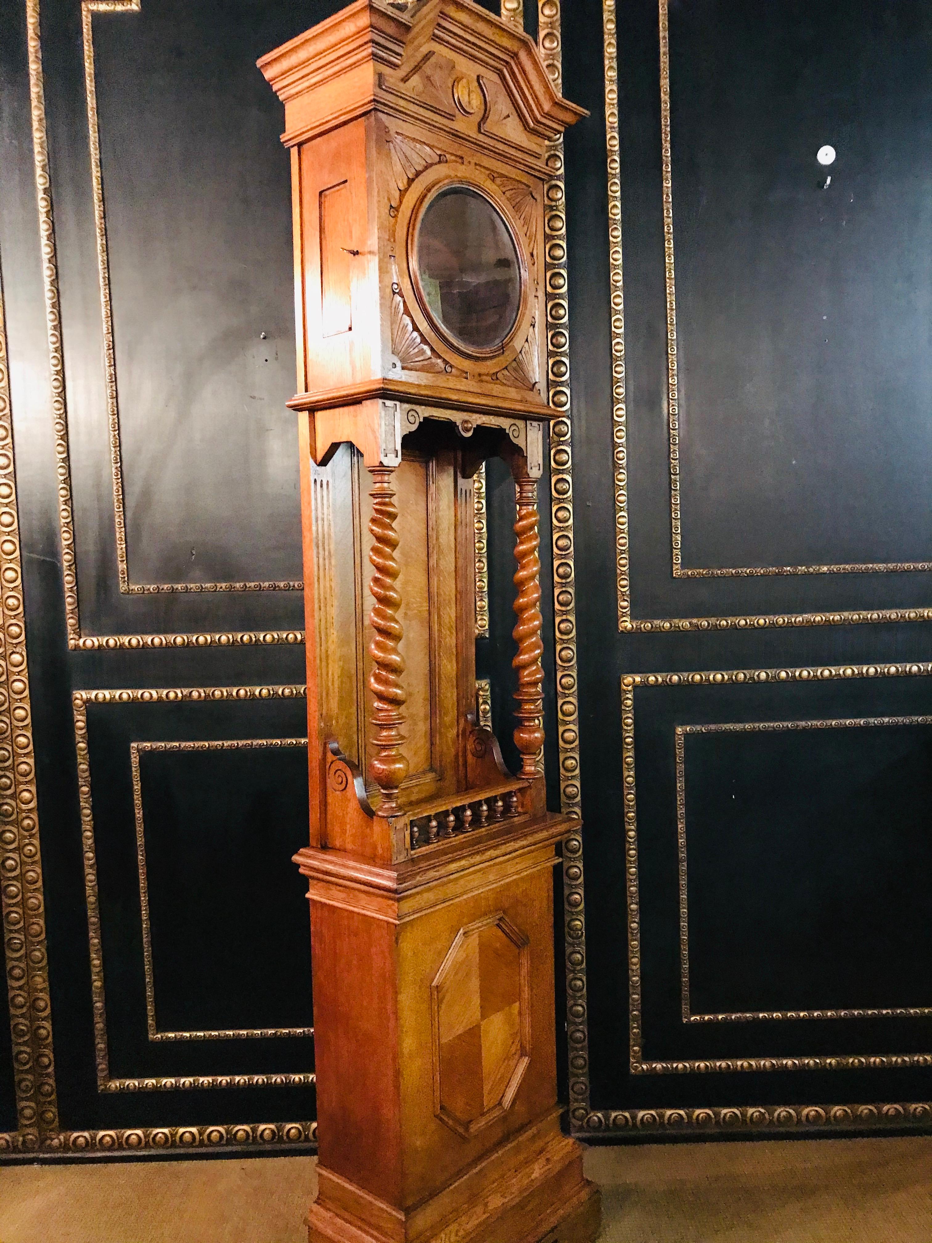 Very Nice Wilhelminian Style Grandfather Clock Open, circa 1860 11