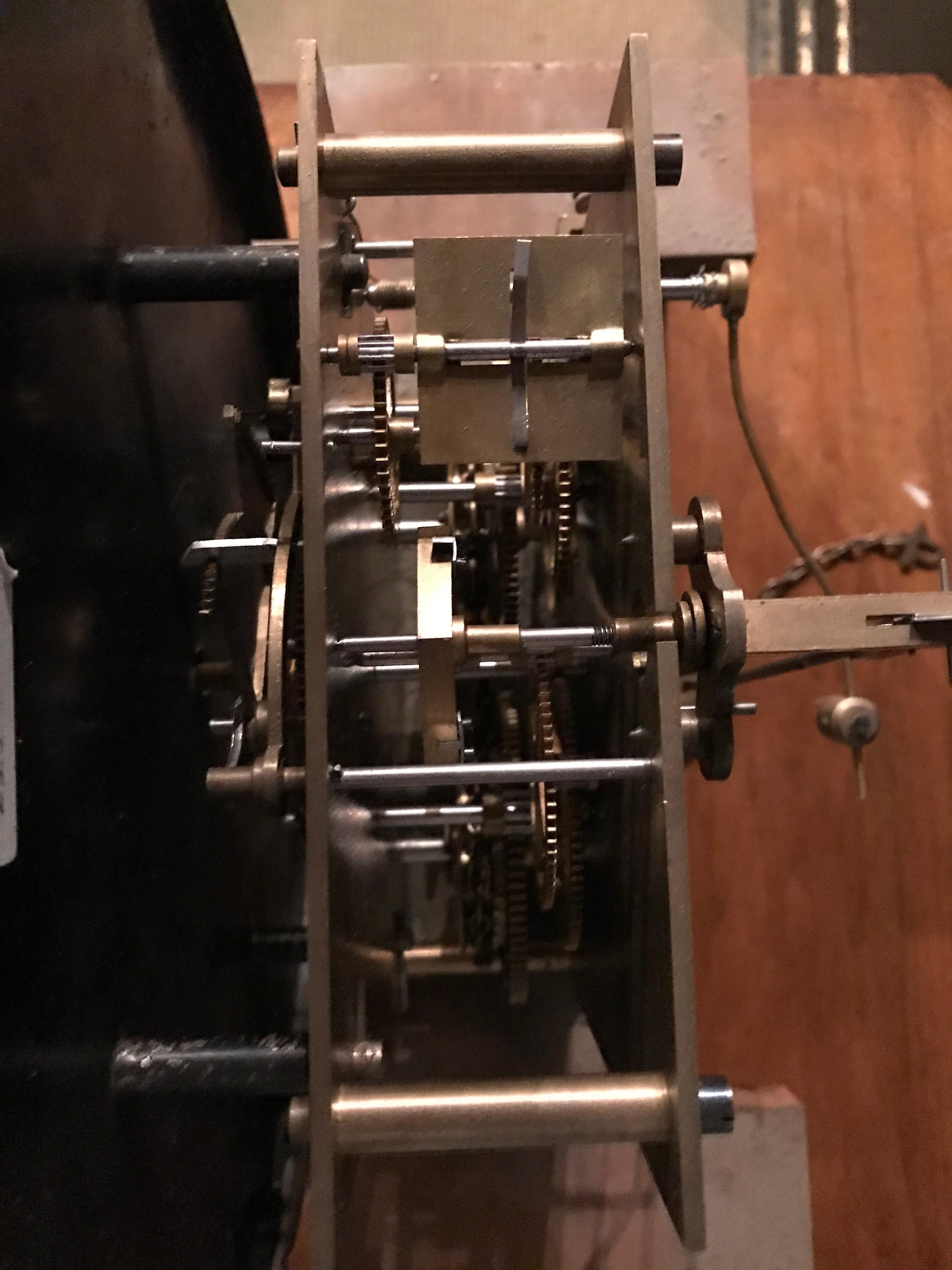 Oak Very Nice Wilhelminian Style Grandfather Clock Open, circa 1860