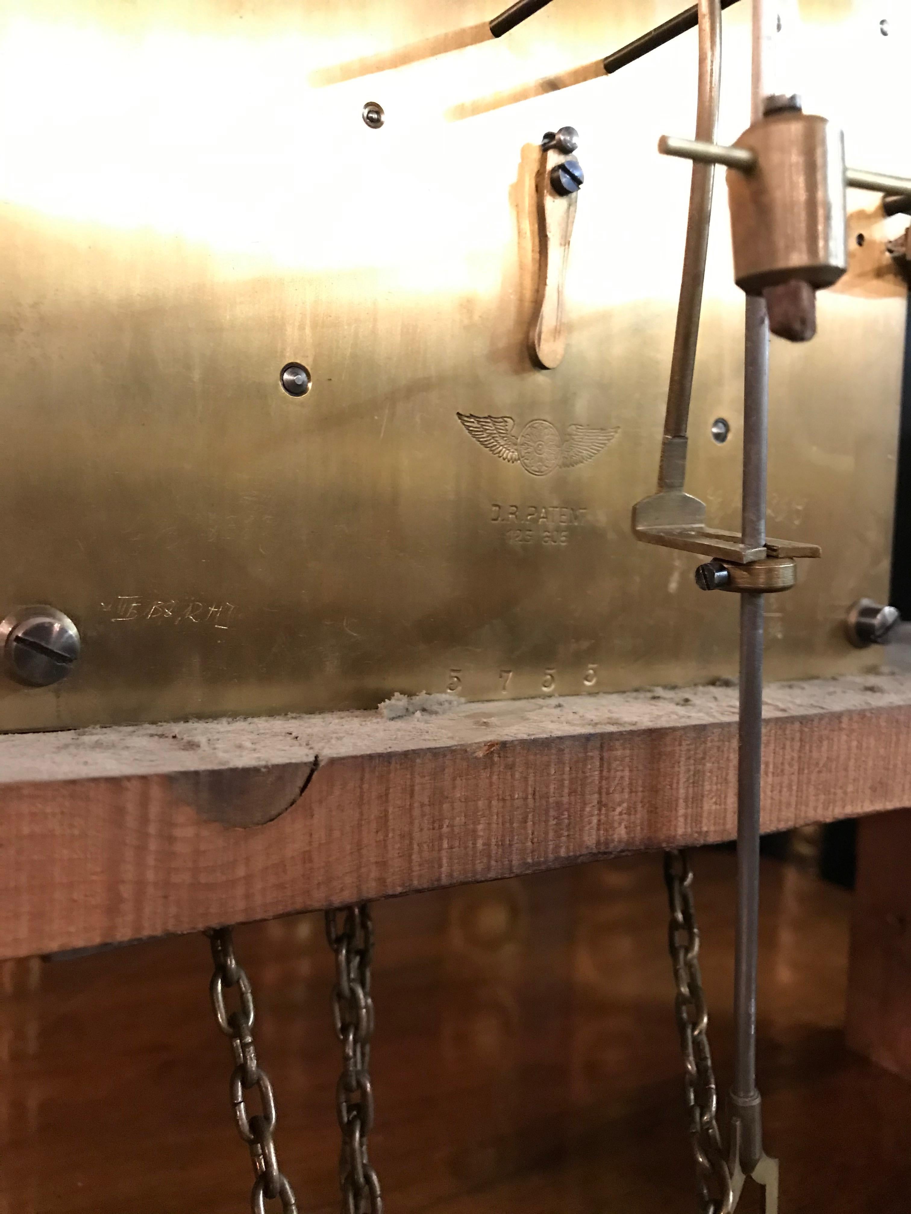 Very Nice Wilhelminian Style Grandfather Clock Open, circa 1860 2